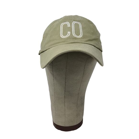 Port Authority Slideback Hat Embroidered CO Logo Green 100% Cotton - Picture 1 of 10